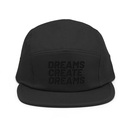 "BOLD DREAMER" 5Panel Cap BLACK OUT