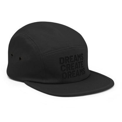 "BOLD DREAMER" 5Panel Cap BLACK OUT