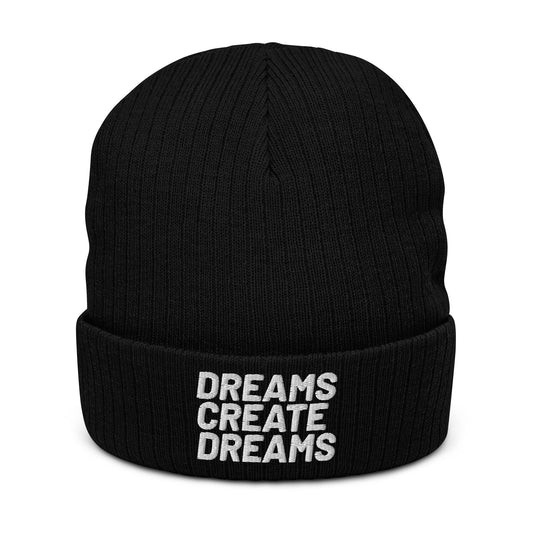 "BOLD DREAMER"RIBBED KINT BEANIE